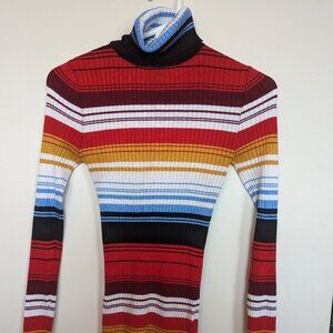 Forever 21 Multi-Colored Turtleneck (Size S)
